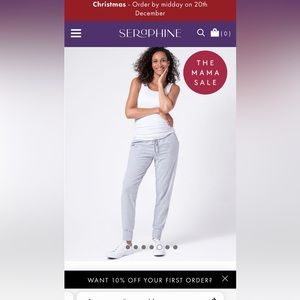 Seraphine Maternity Joggers Size 4